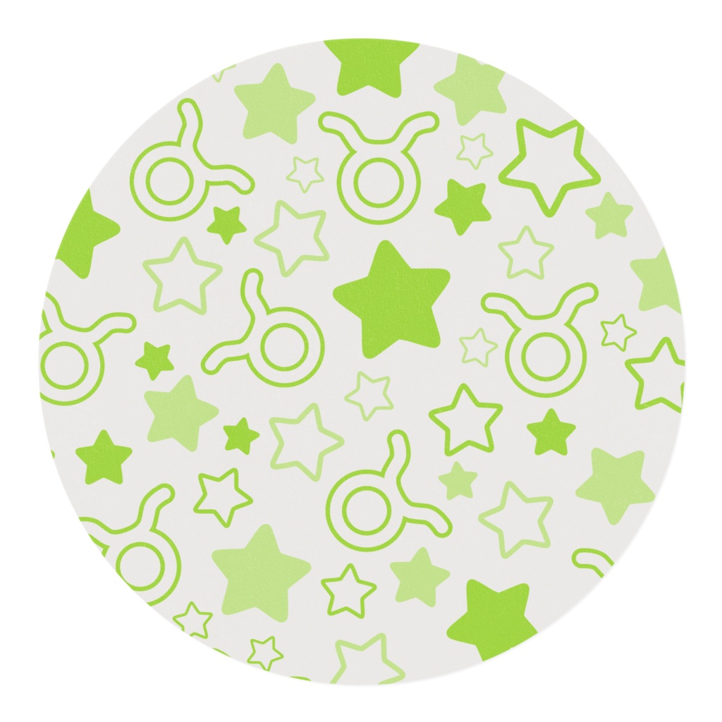 黄緑色のおうし座のマスキングテープ