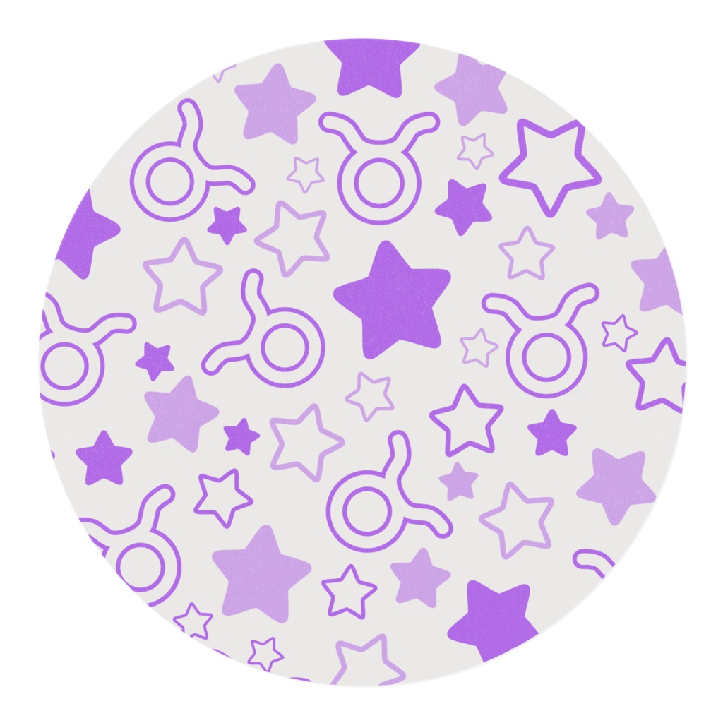 紫色のおうし座のマスキングテープ