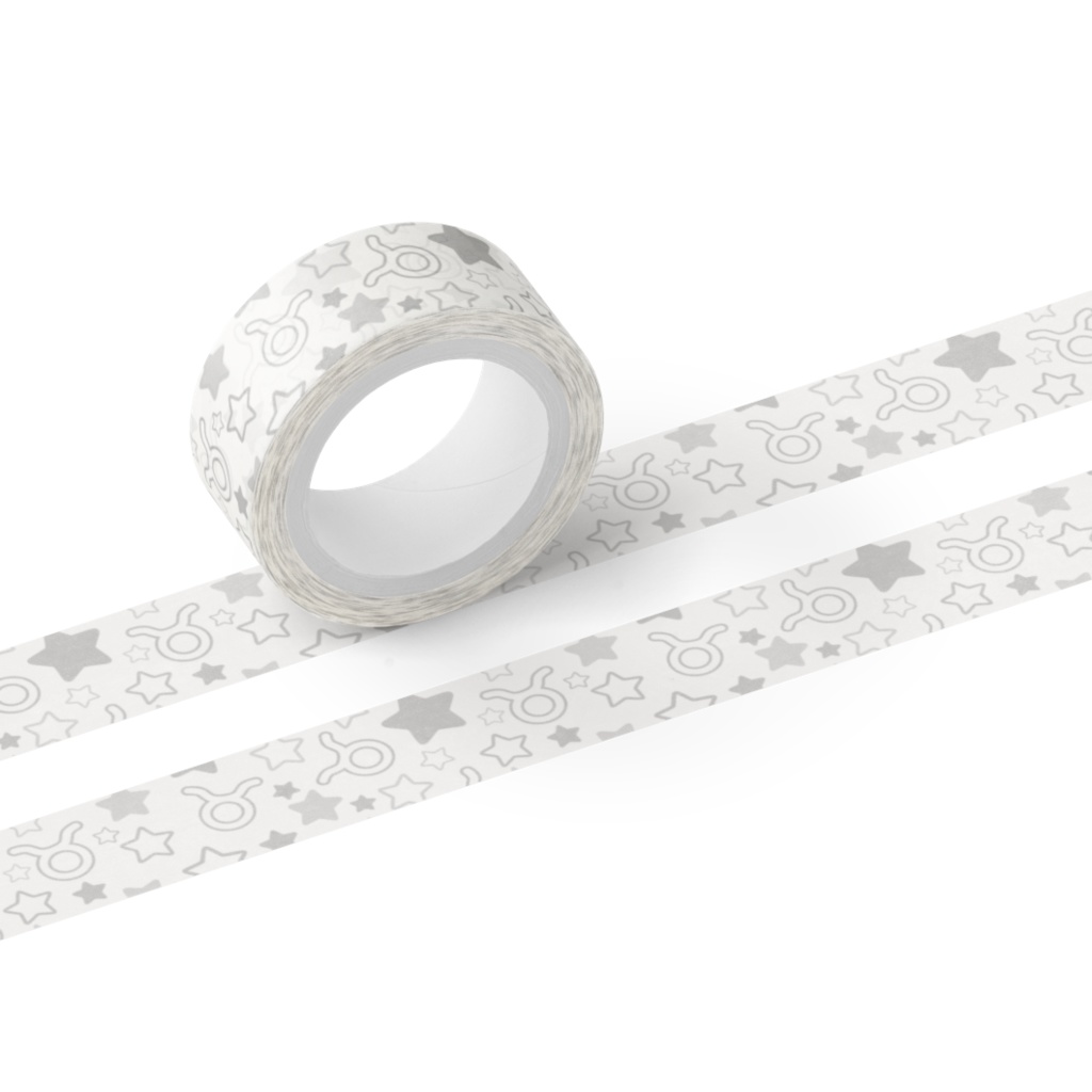 白色のおうし座のマスキングテープ