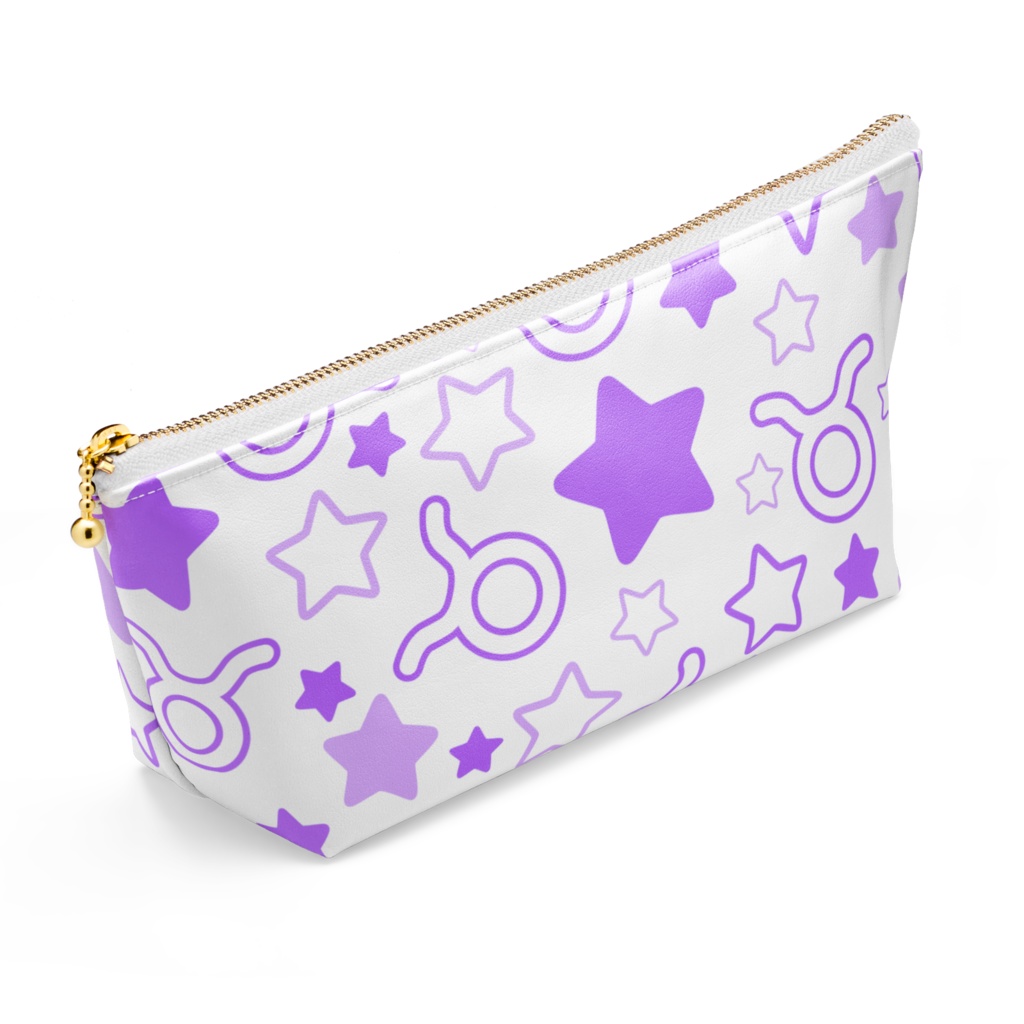 紫色のおうし座のポーチ