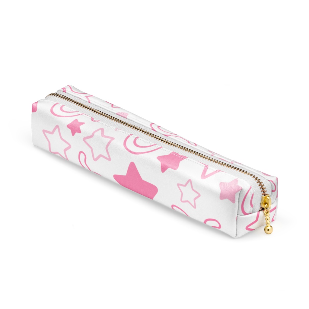 ピンク色のおうし座のペンケース