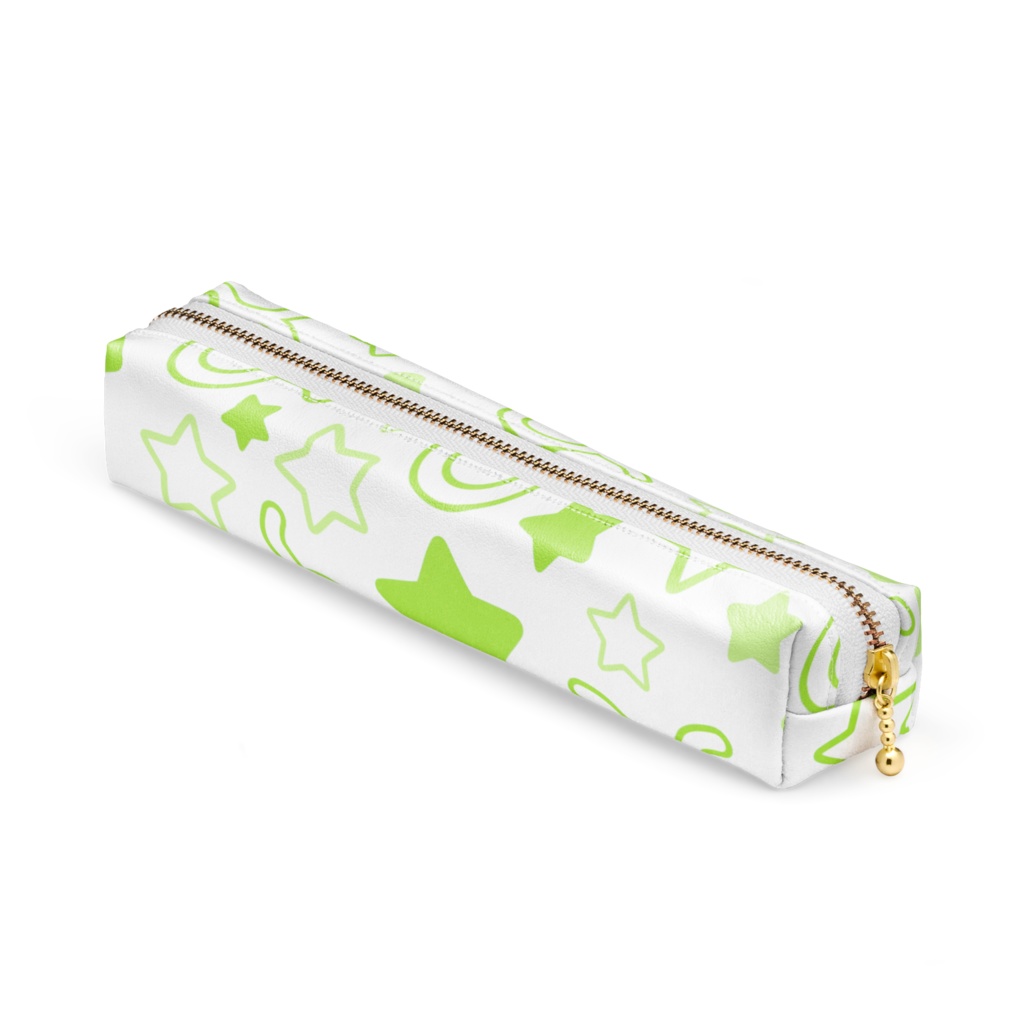 黄緑色のおうし座のペンケース