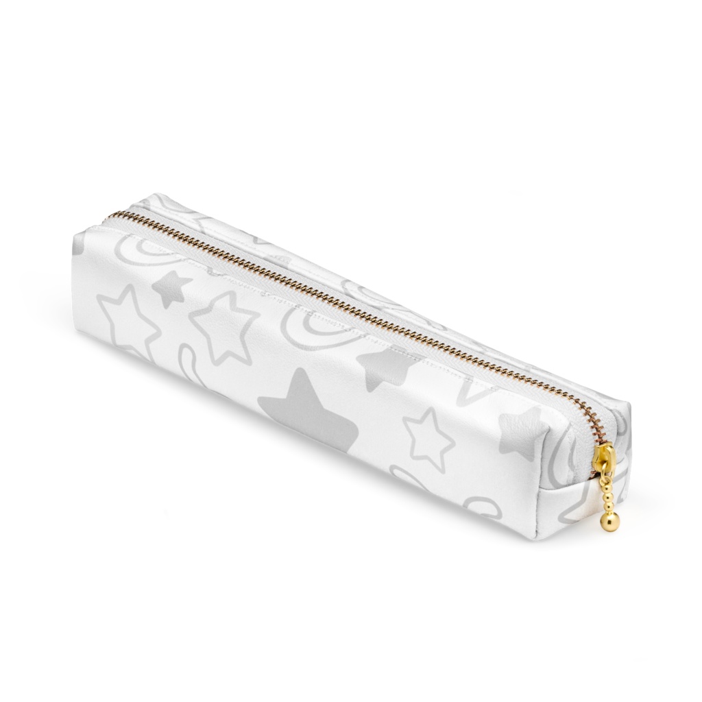 白色のおうし座のペンケース