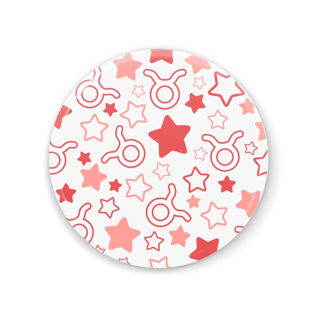 赤色のおうし座の缶ミラー