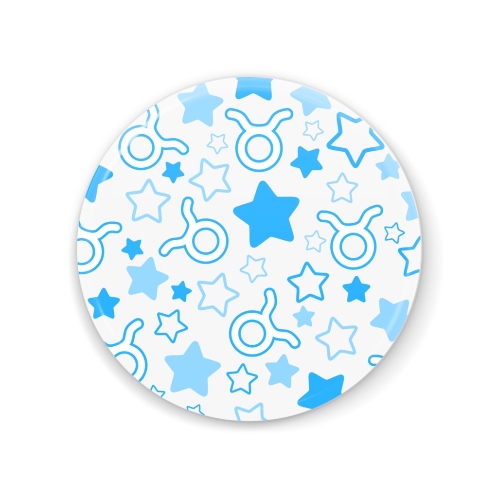 青色のおうし座の缶ミラー