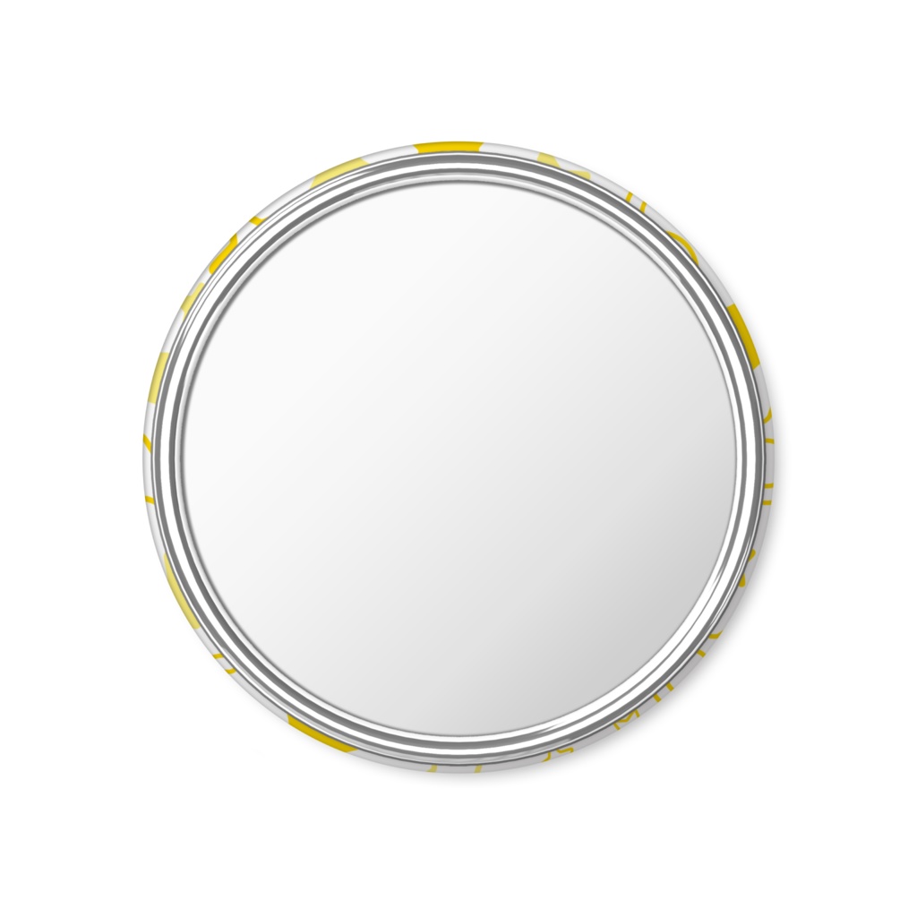 黄色のおうし座の缶ミラー