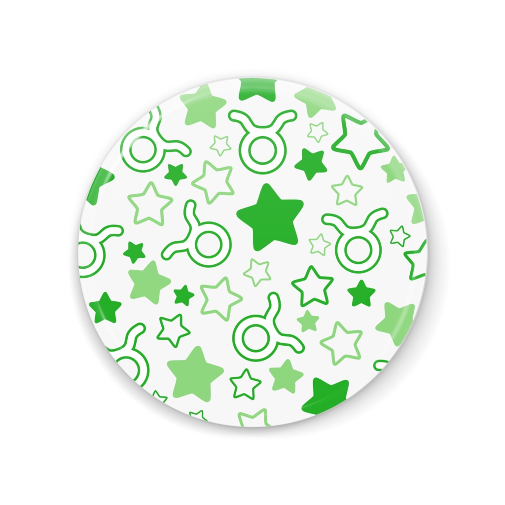 緑色のおうし座の缶ミラー