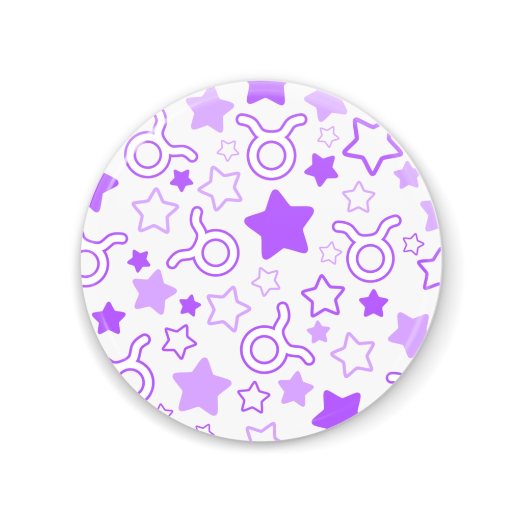 紫色のおうし座の缶ミラー