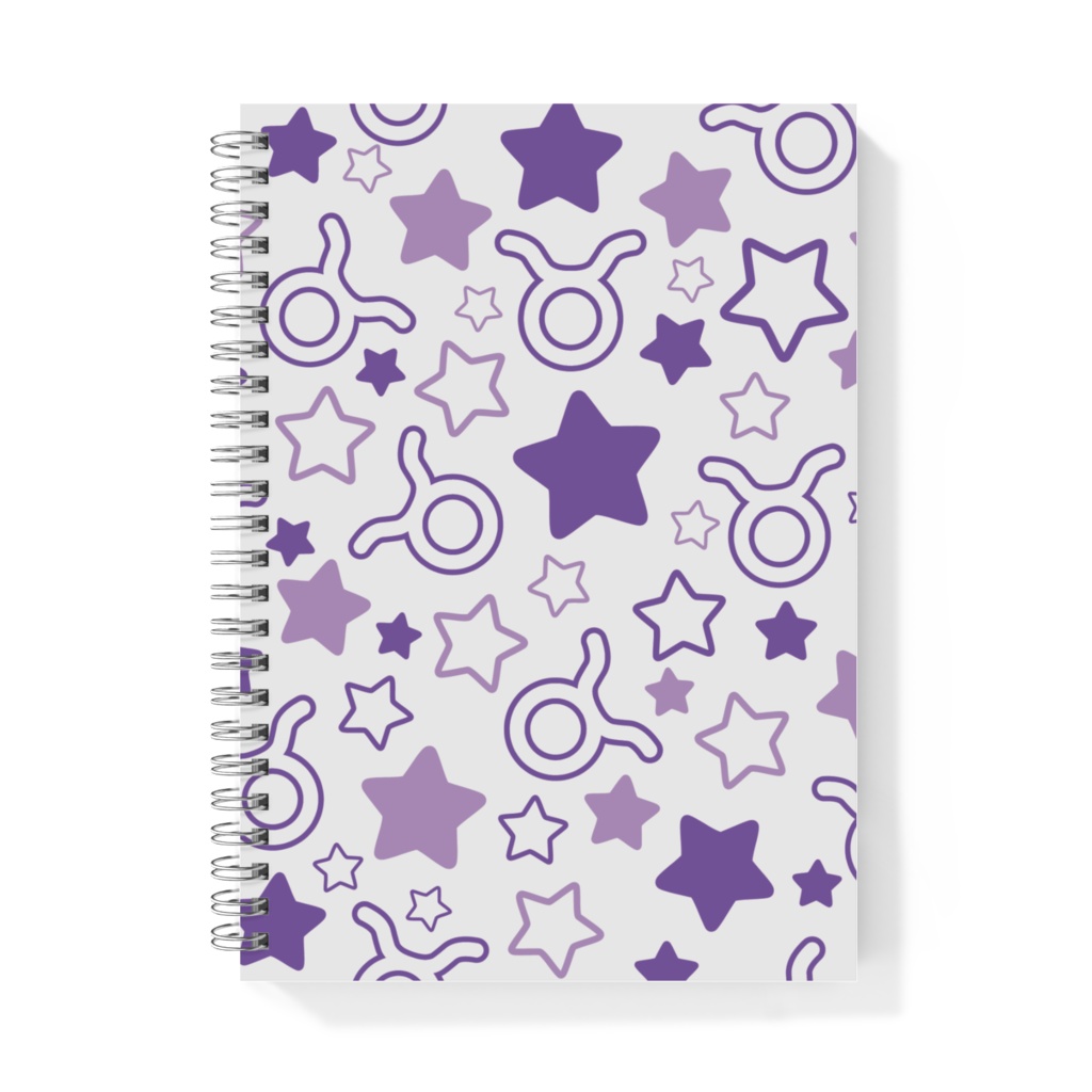 紫色のおうし座のノート