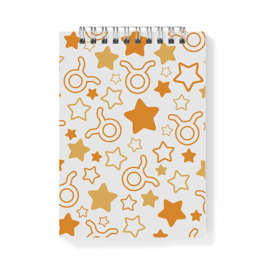 オレンジ色のおうし座のメモ帳
