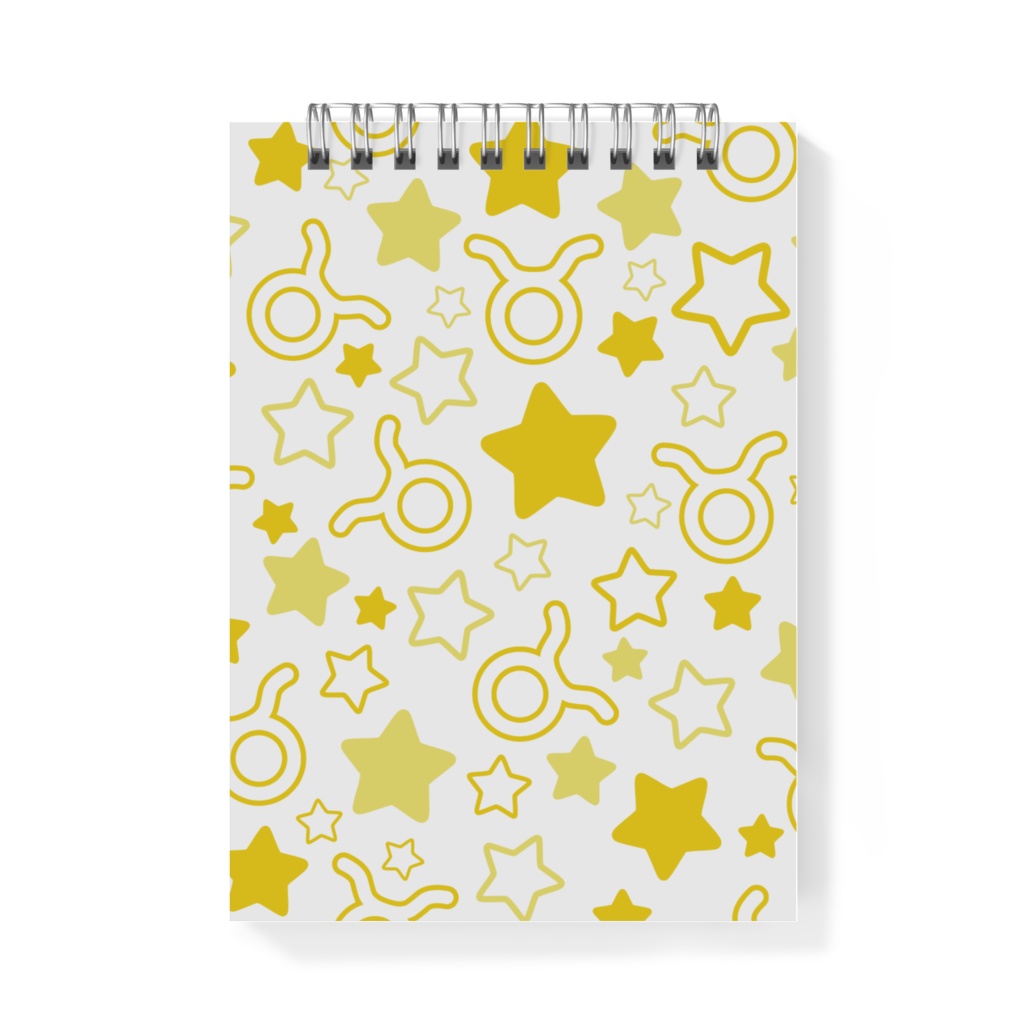 黄色のおうし座のメモ帳