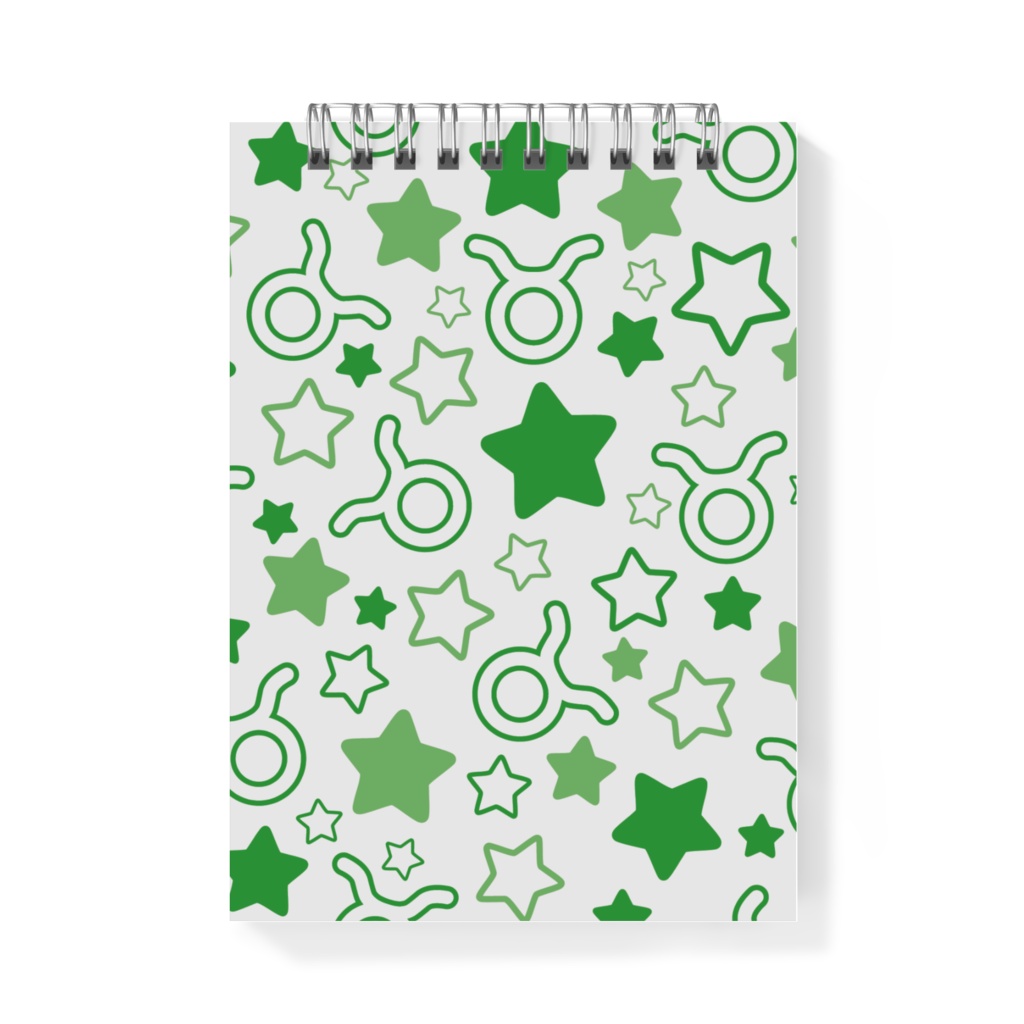 緑色のおうし座のメモ帳