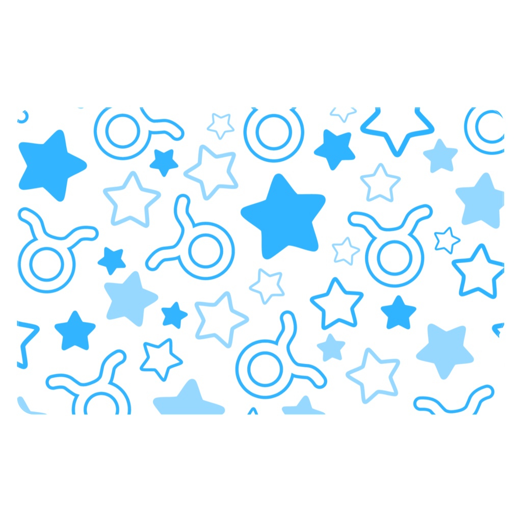 青色のおうし座のICカードステッカー