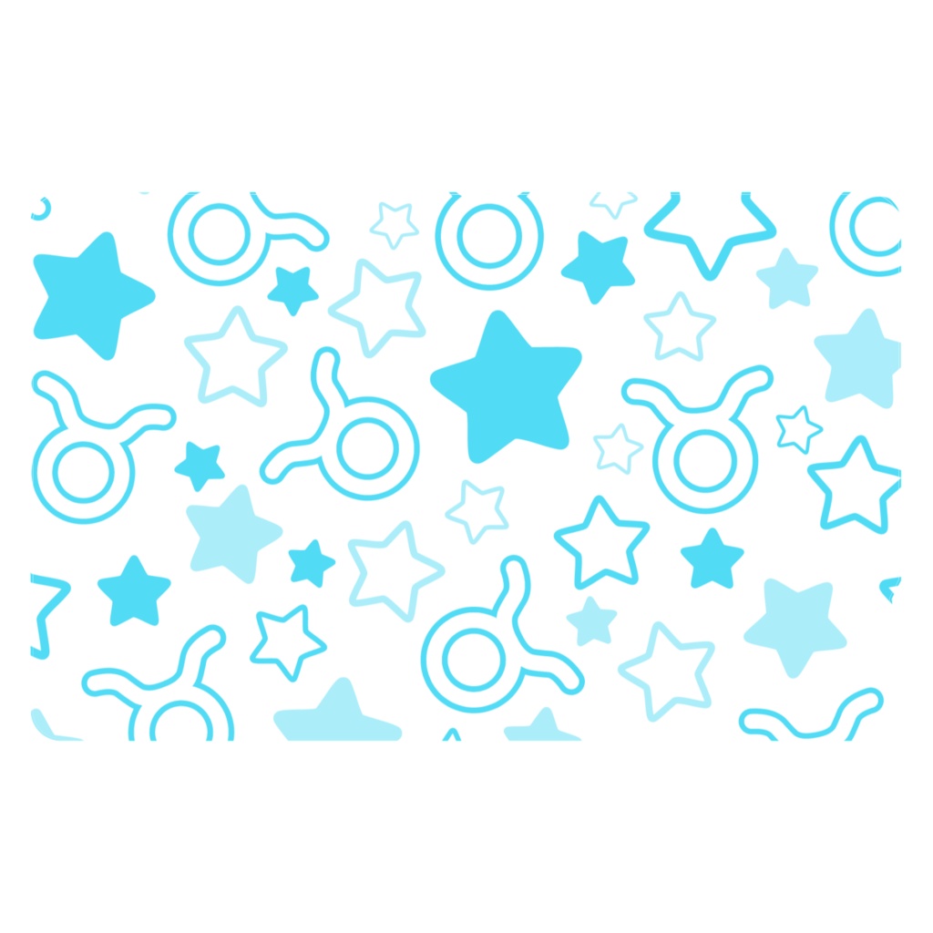 水色のおうし座のICカードステッカー