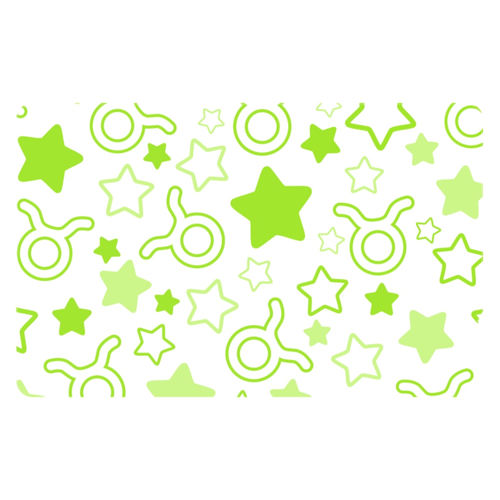 黄緑色のおうし座のICカードステッカー