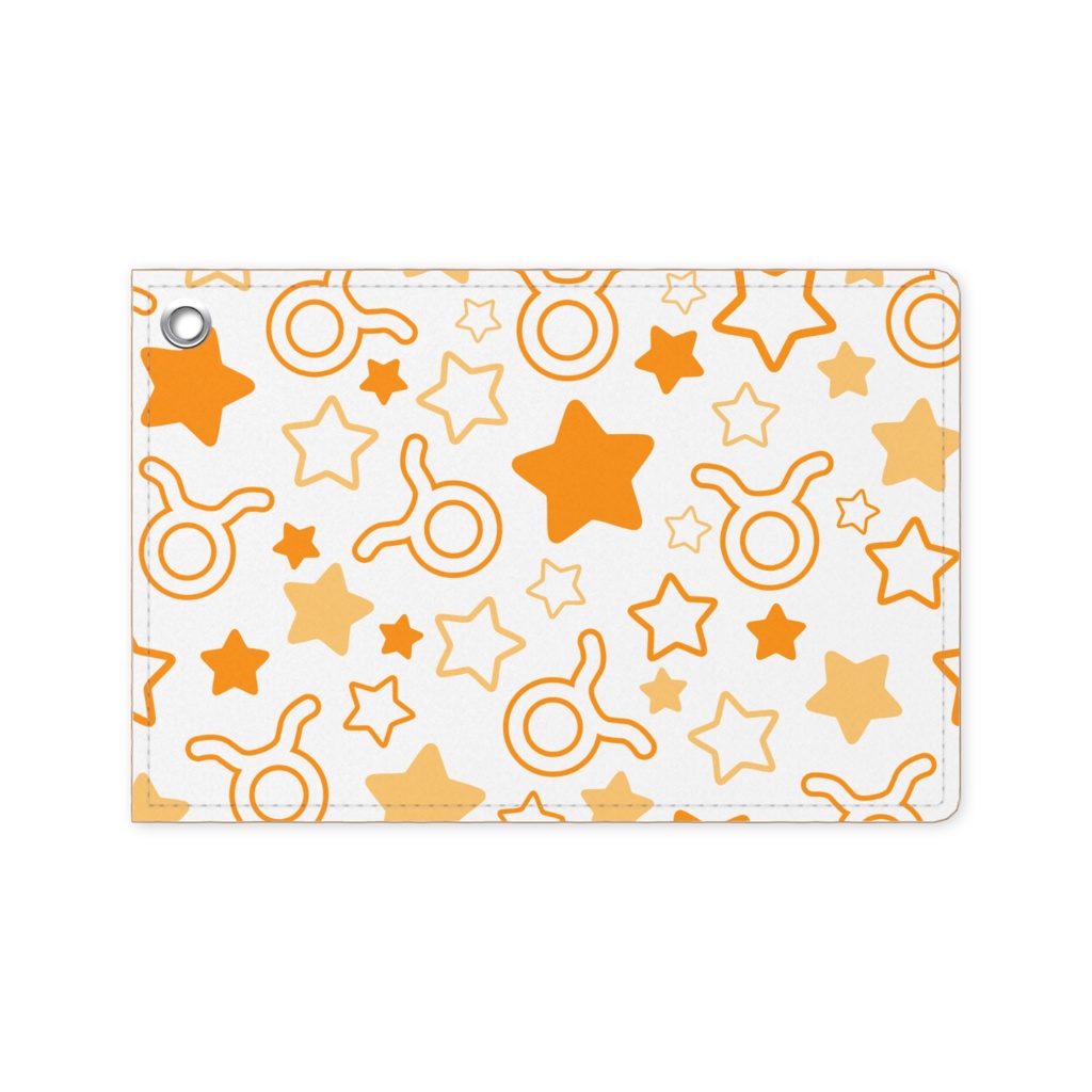 オレンジ色のおうし座のパスケース