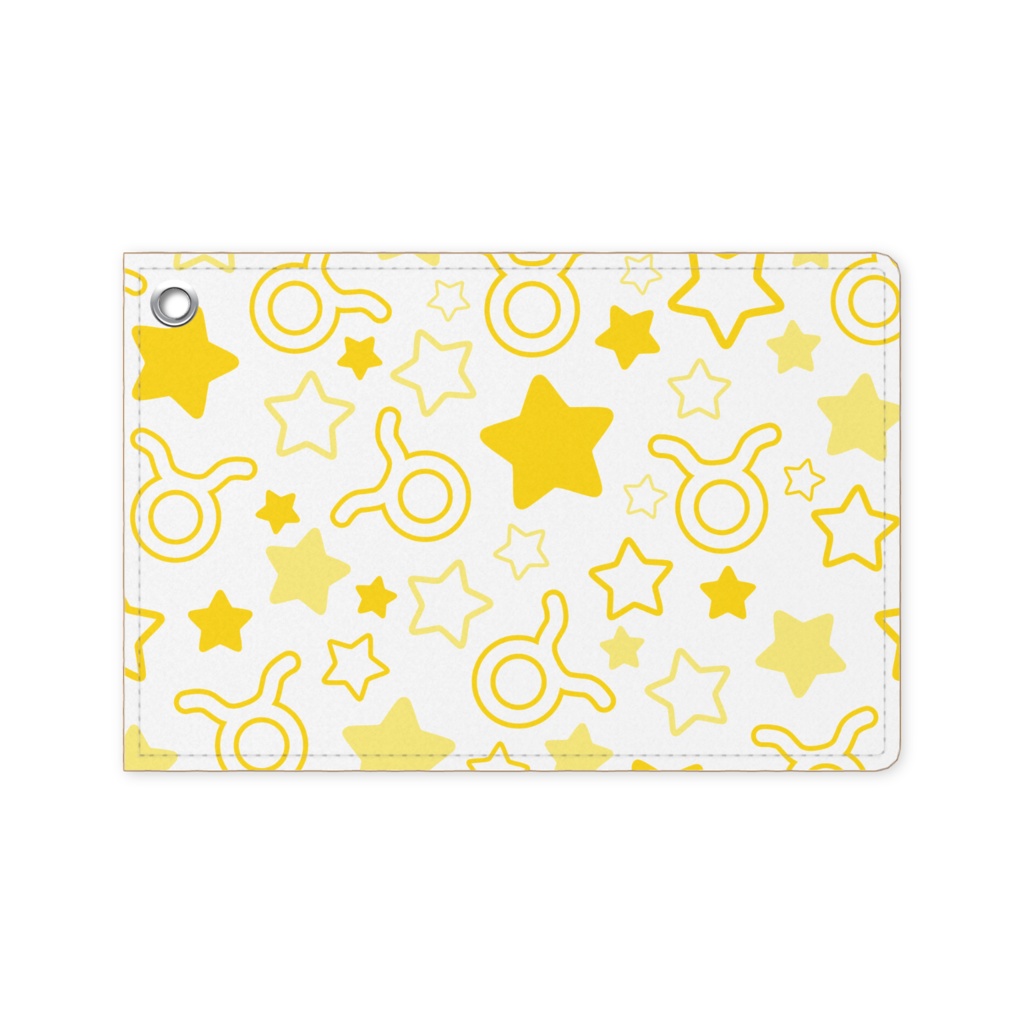 黄色のおうし座のパスケース