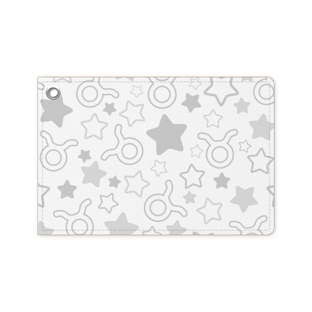 白色のおうし座のパスケース