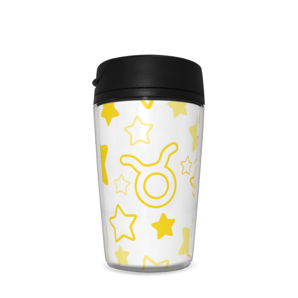 黄色のおうし座のタンブラー