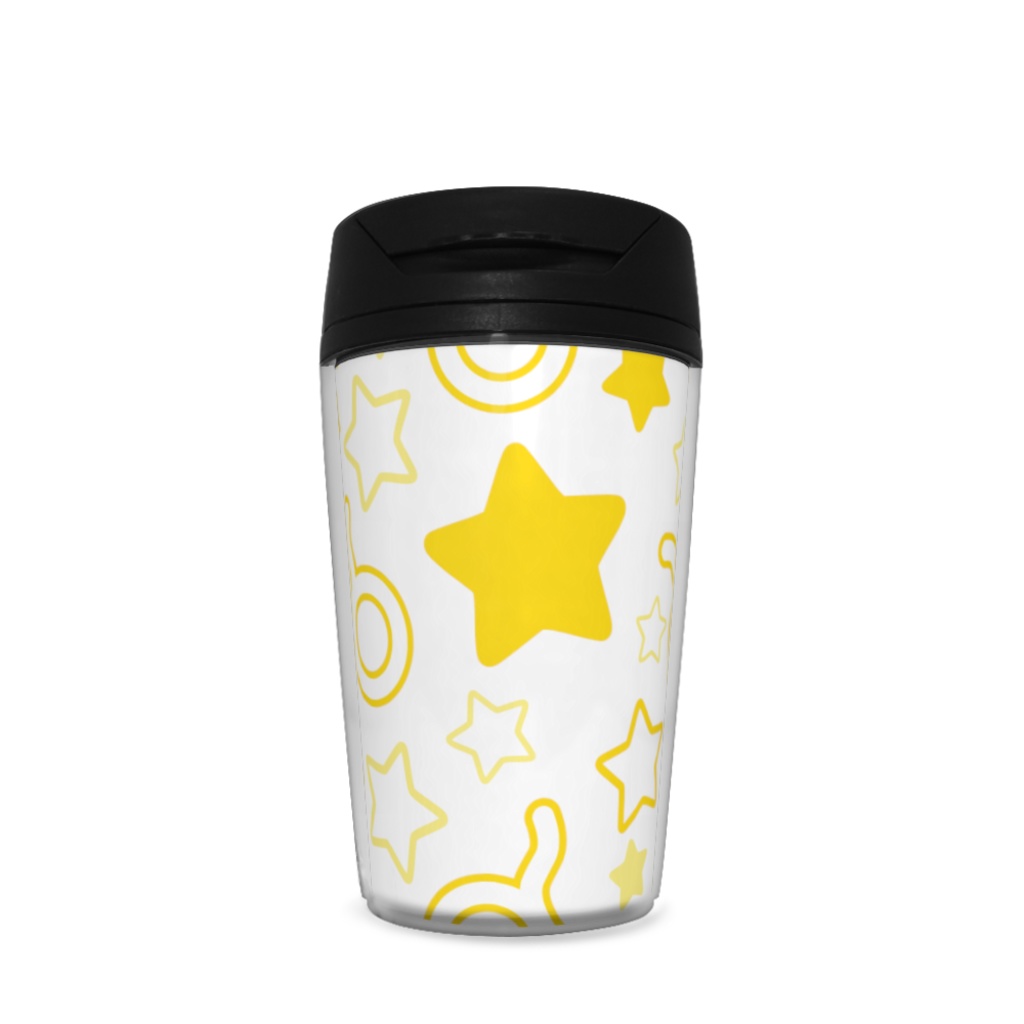 黄色のおうし座のタンブラー