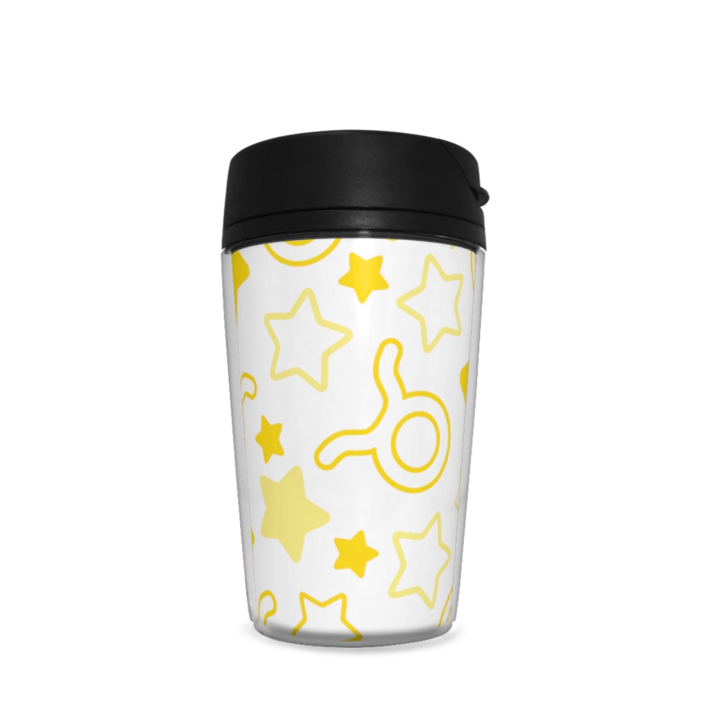 黄色のおうし座のタンブラー