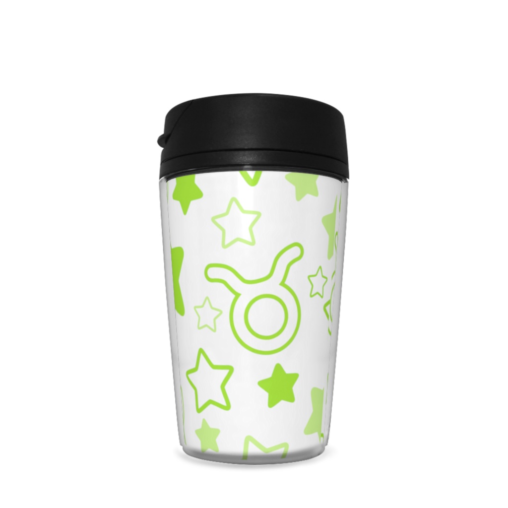 黄緑色のおうし座のタンブラー