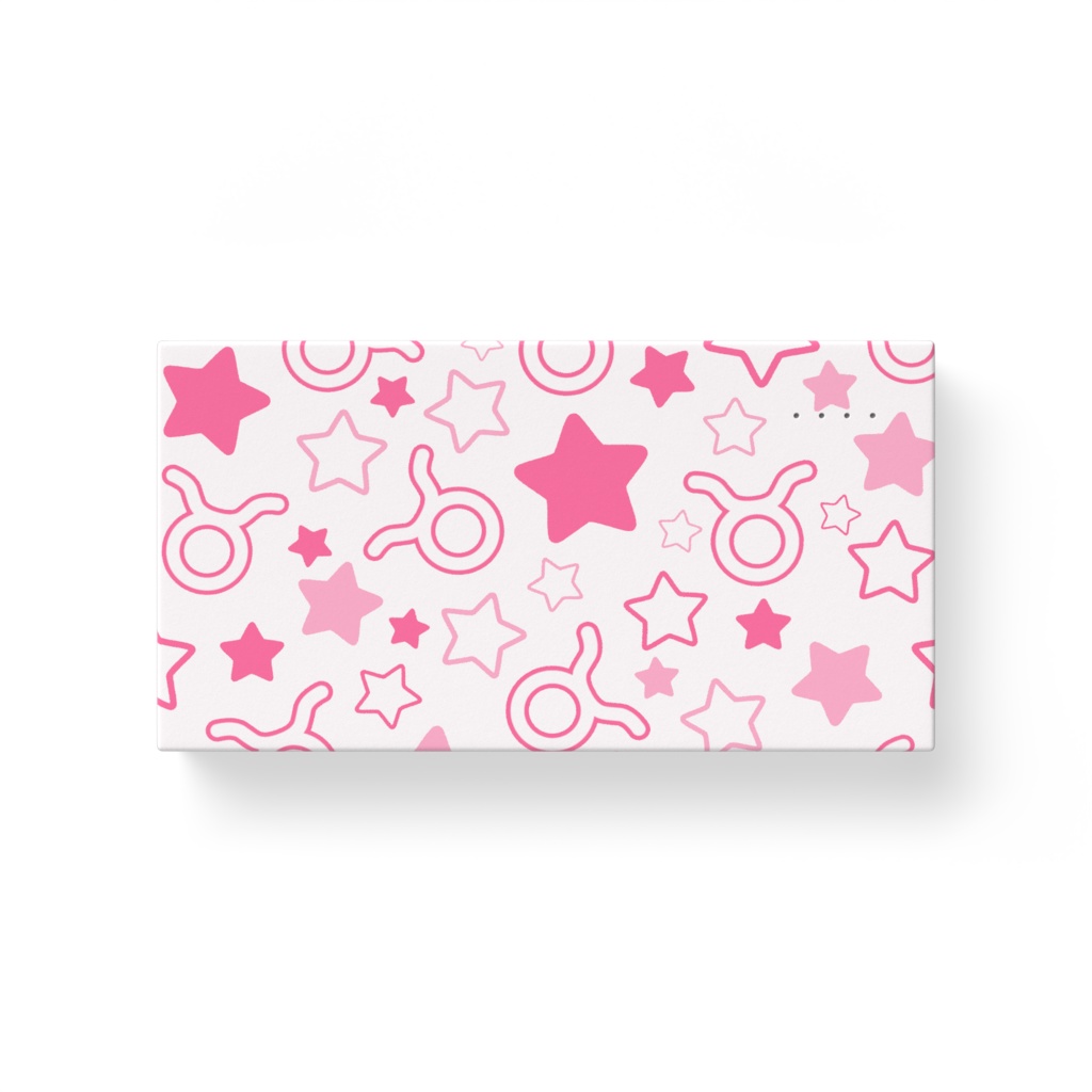 ピンク色のおうし座のモバイルバッテリー