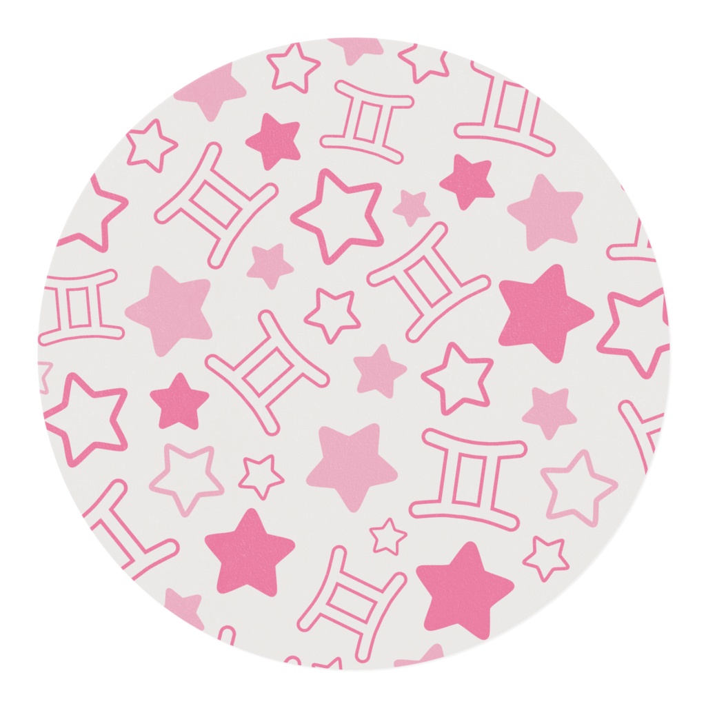 ピンク色のふたご座のマスキングテープ