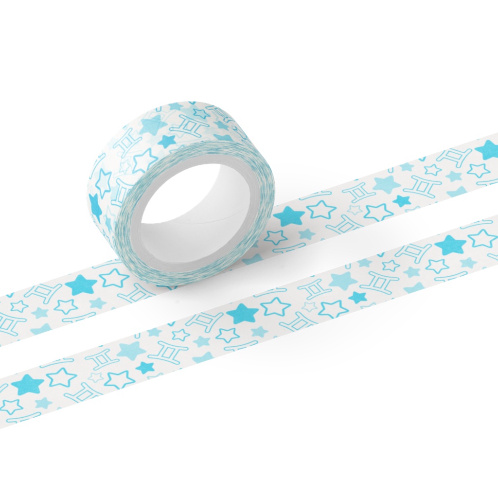 水色のふたご座のマスキングテープ