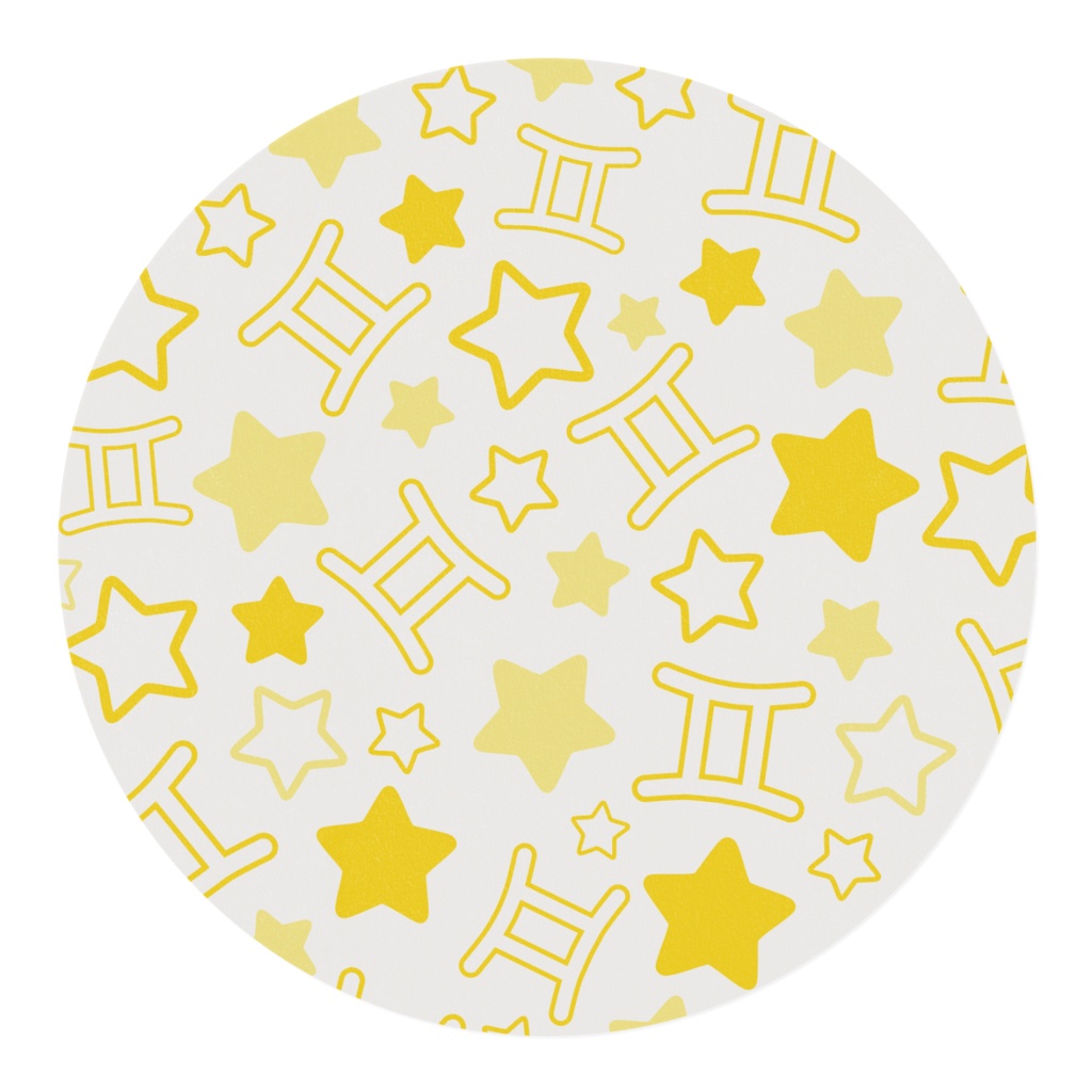 黄色のふたご座のマスキングテープ