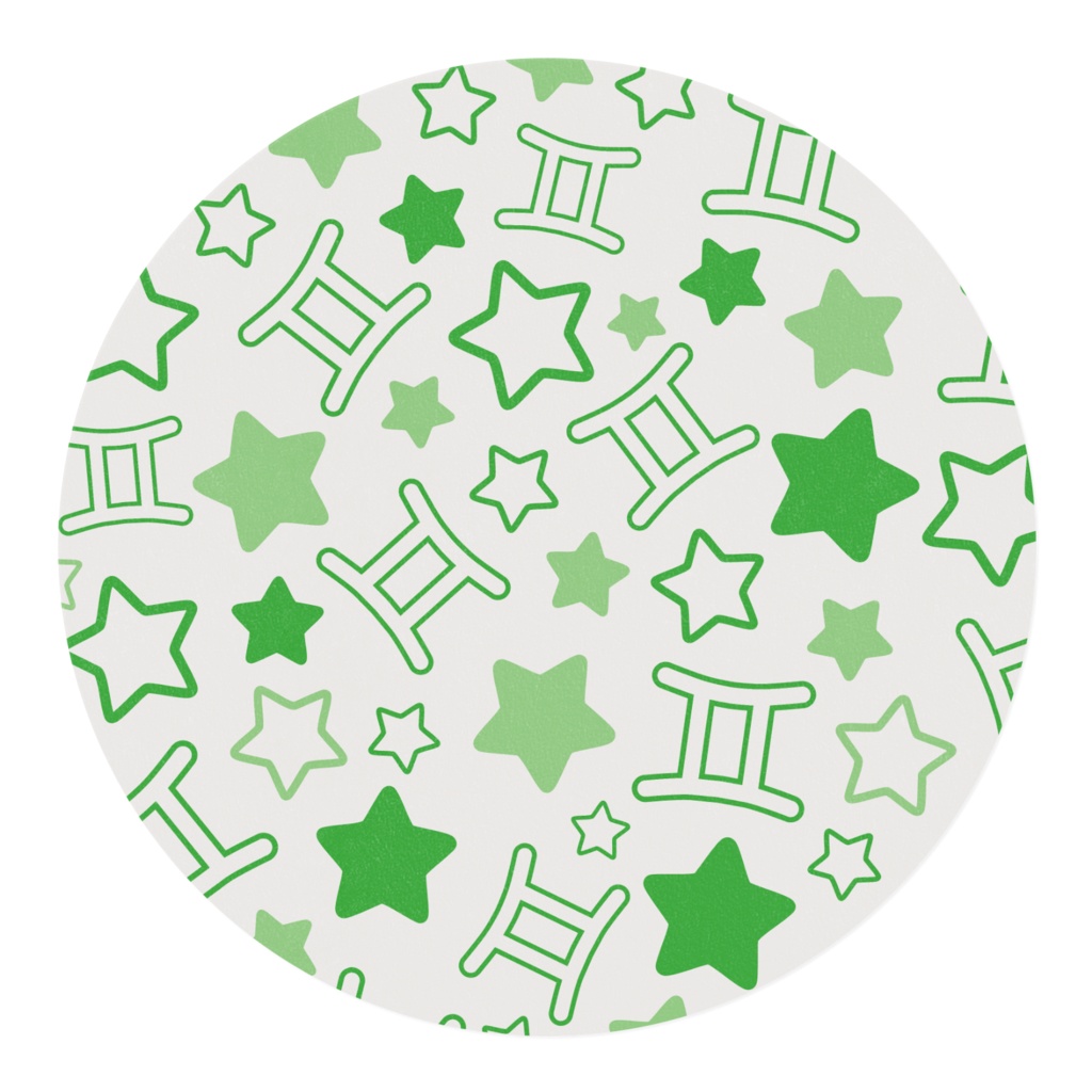 緑色のふたご座のマスキングテープ