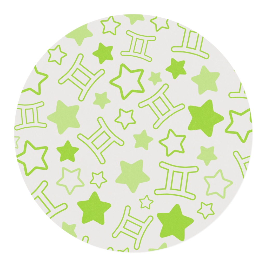 黄緑色のふたご座のマスキングテープ