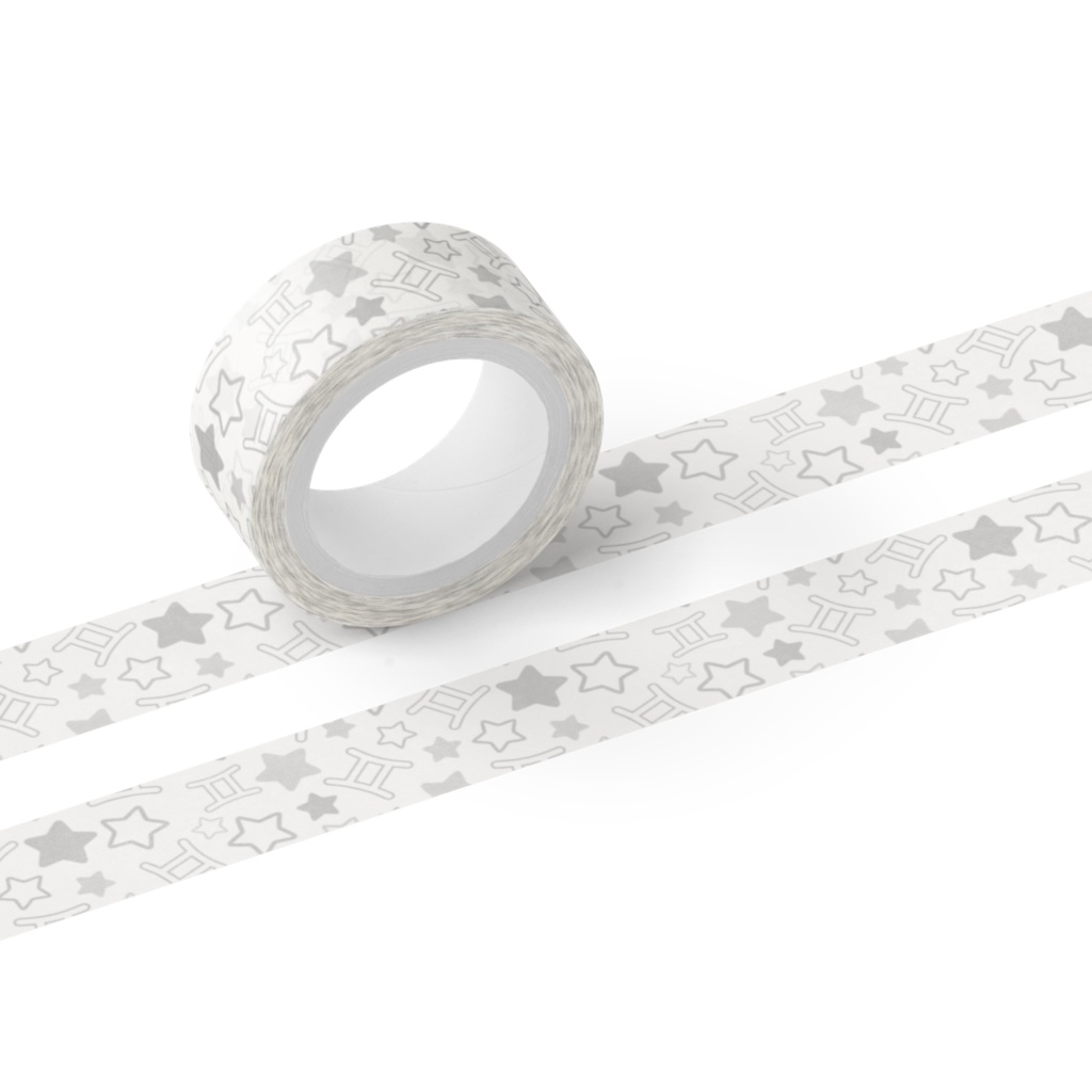 白色のふたご座のマスキングテープ