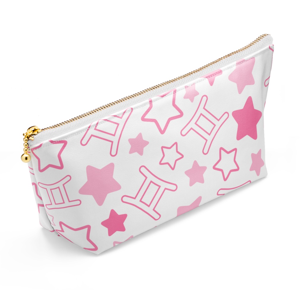 ピンク色のふたご座のポーチ