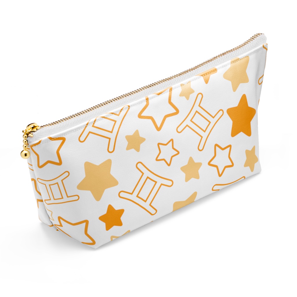 オレンジ色のふたご座のポーチ