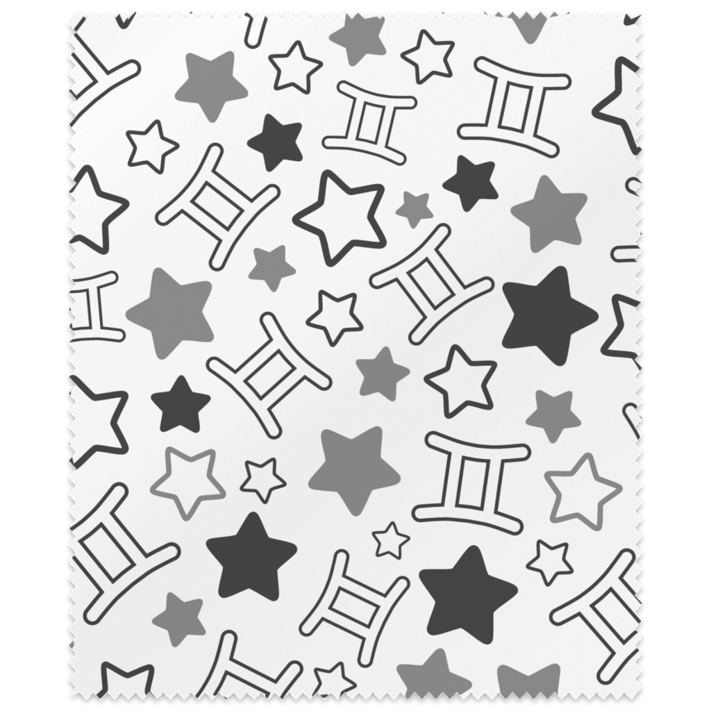 黒色のふたご座のメガネ拭き