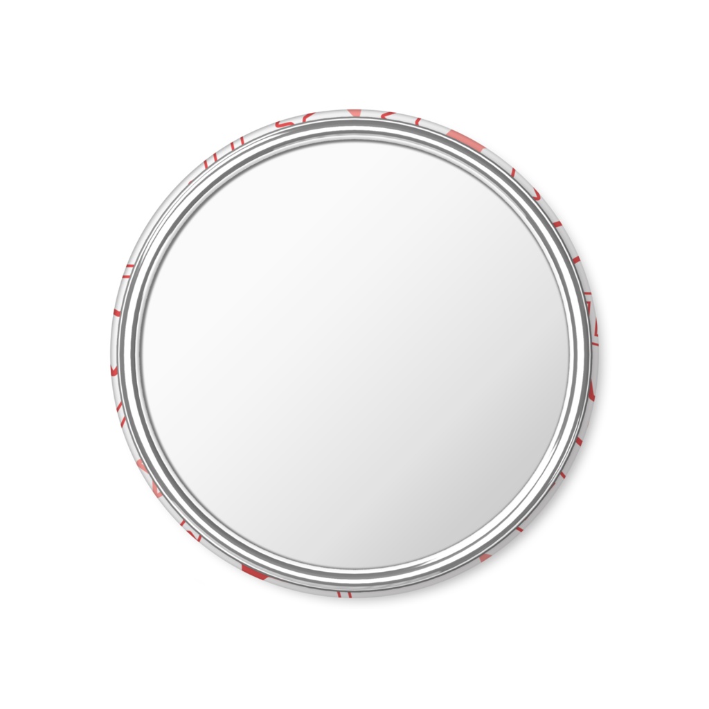 赤色のふたご座の缶ミラー