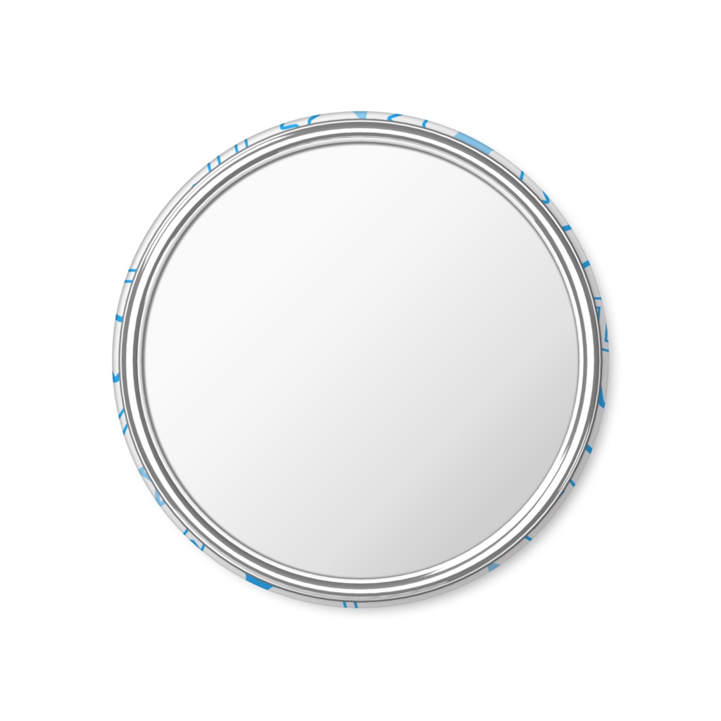 青色のふたご座の缶ミラー