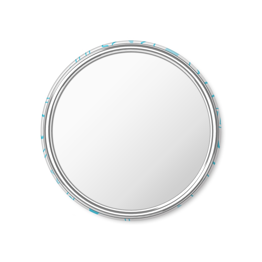 水色のふたご座の缶ミラー