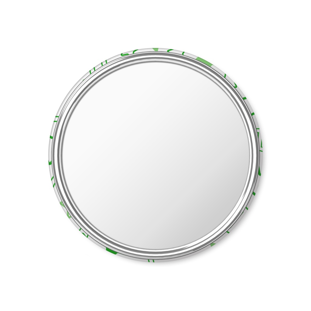 緑色のふたご座の缶ミラー