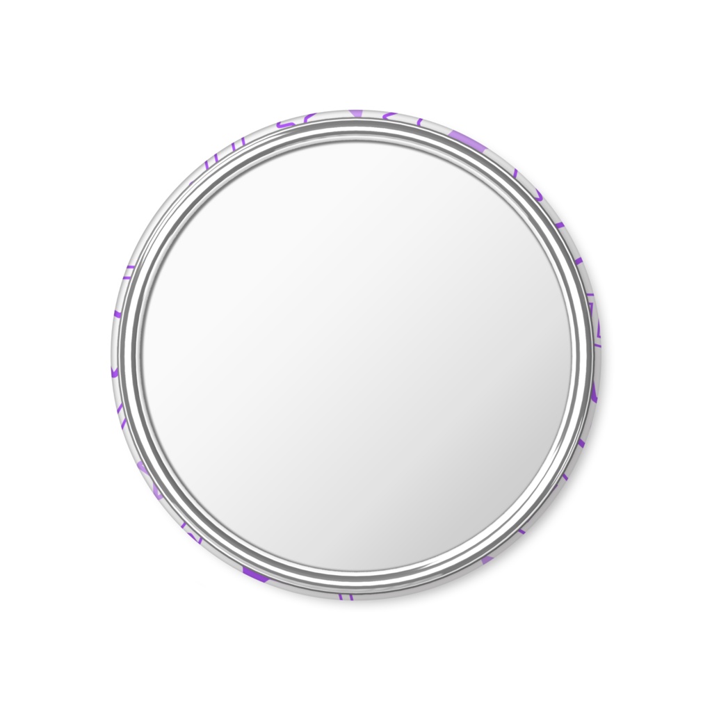 紫色のふたご座の缶ミラー