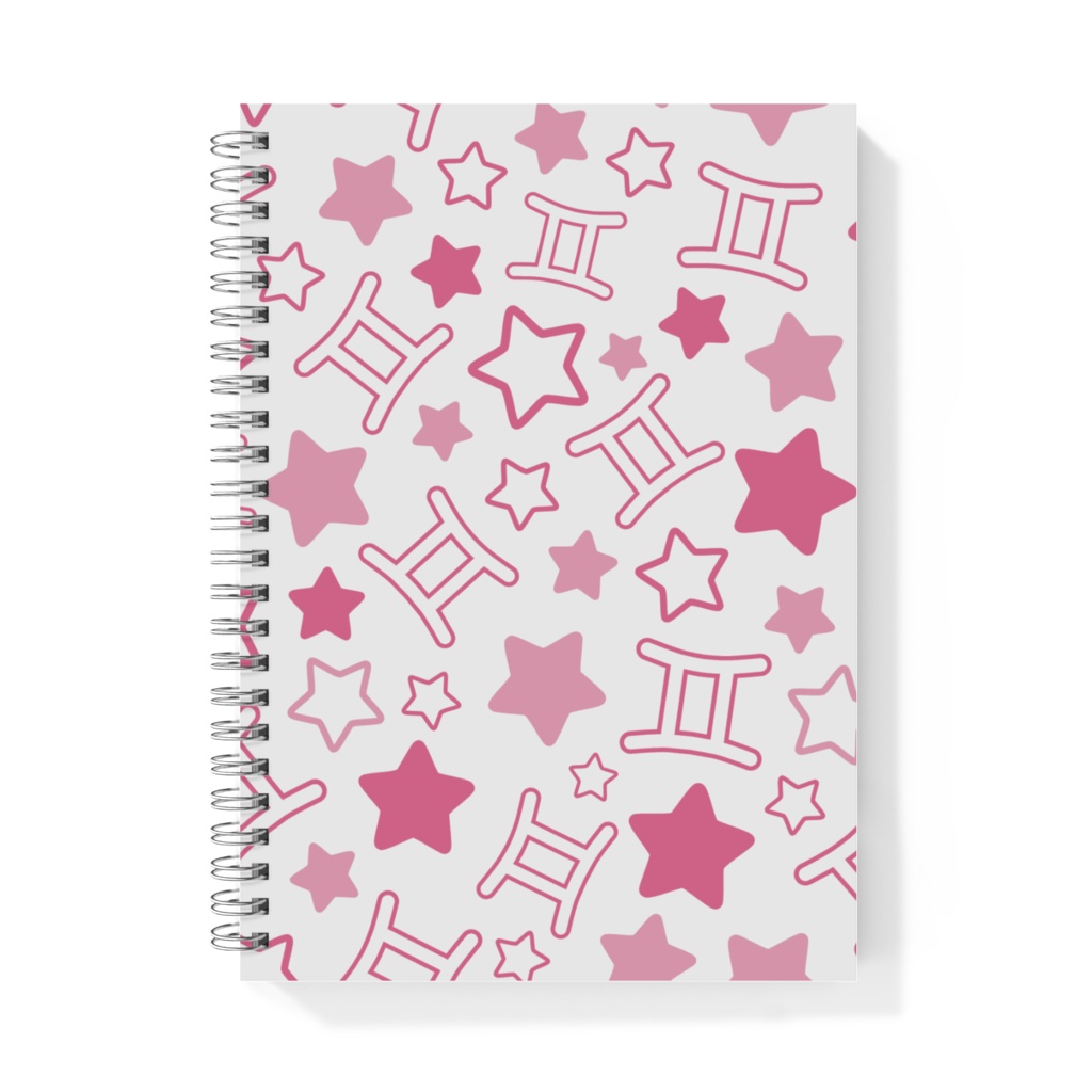 ピンク色のふたご座のノート
