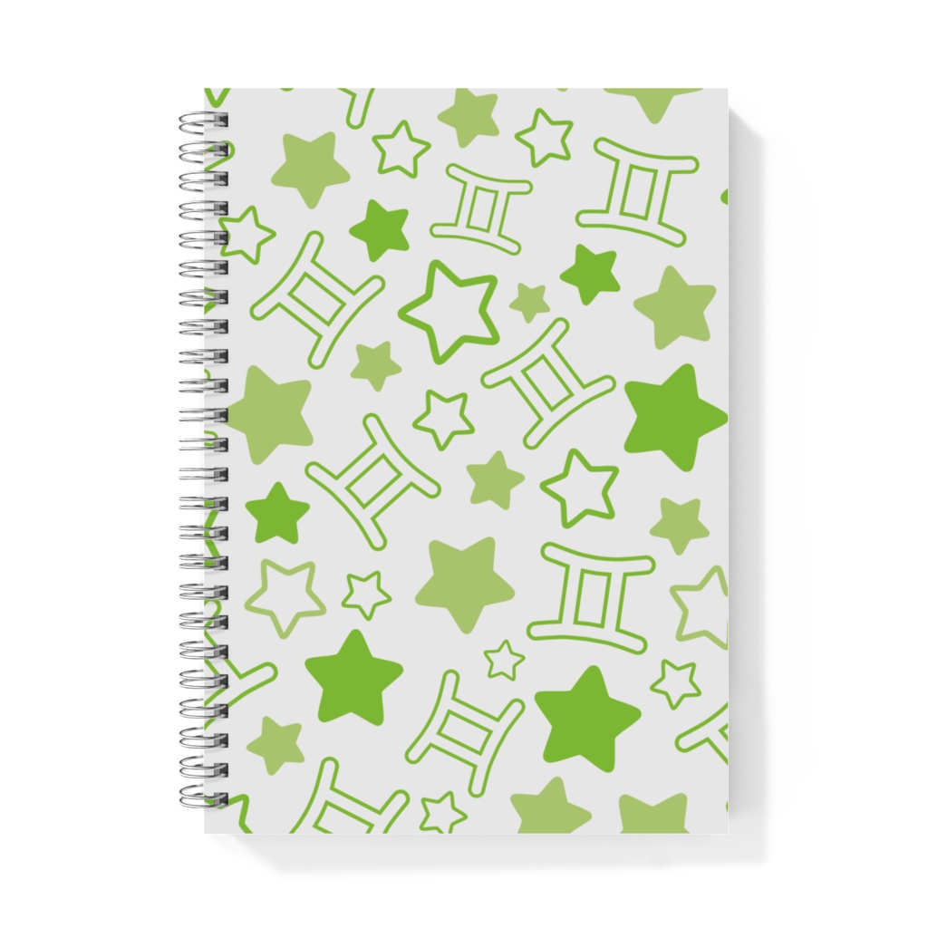 黄緑色のふたご座のノート
