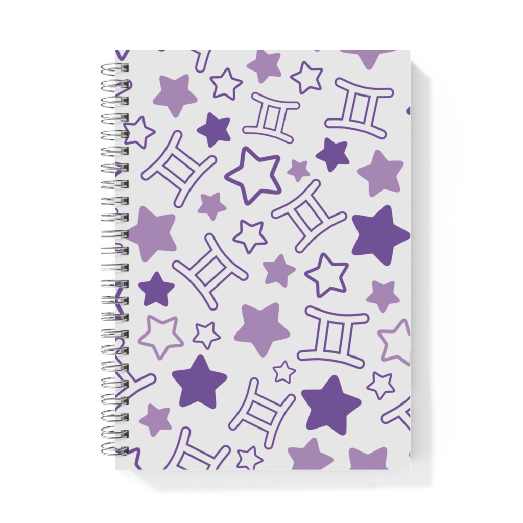 紫色のふたご座のノート