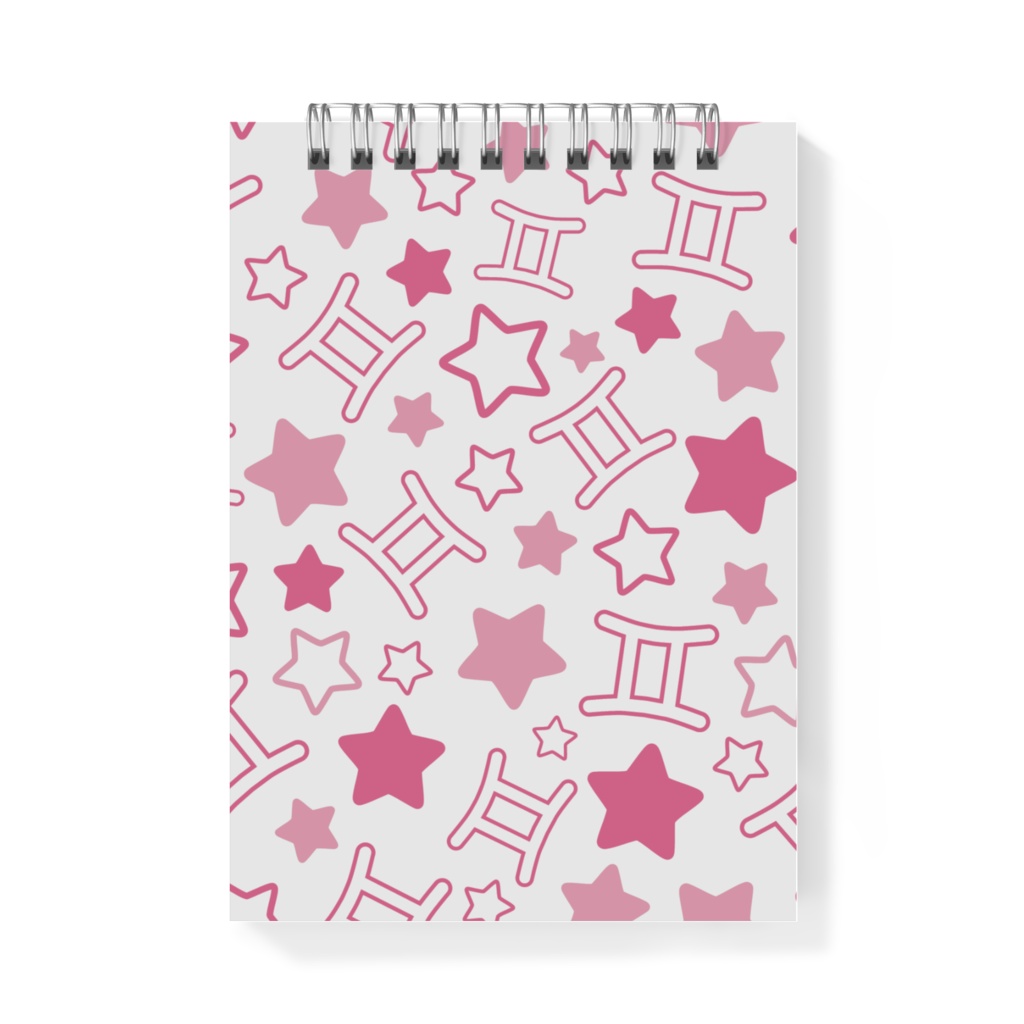 ピンク色のふたご座のメモ帳