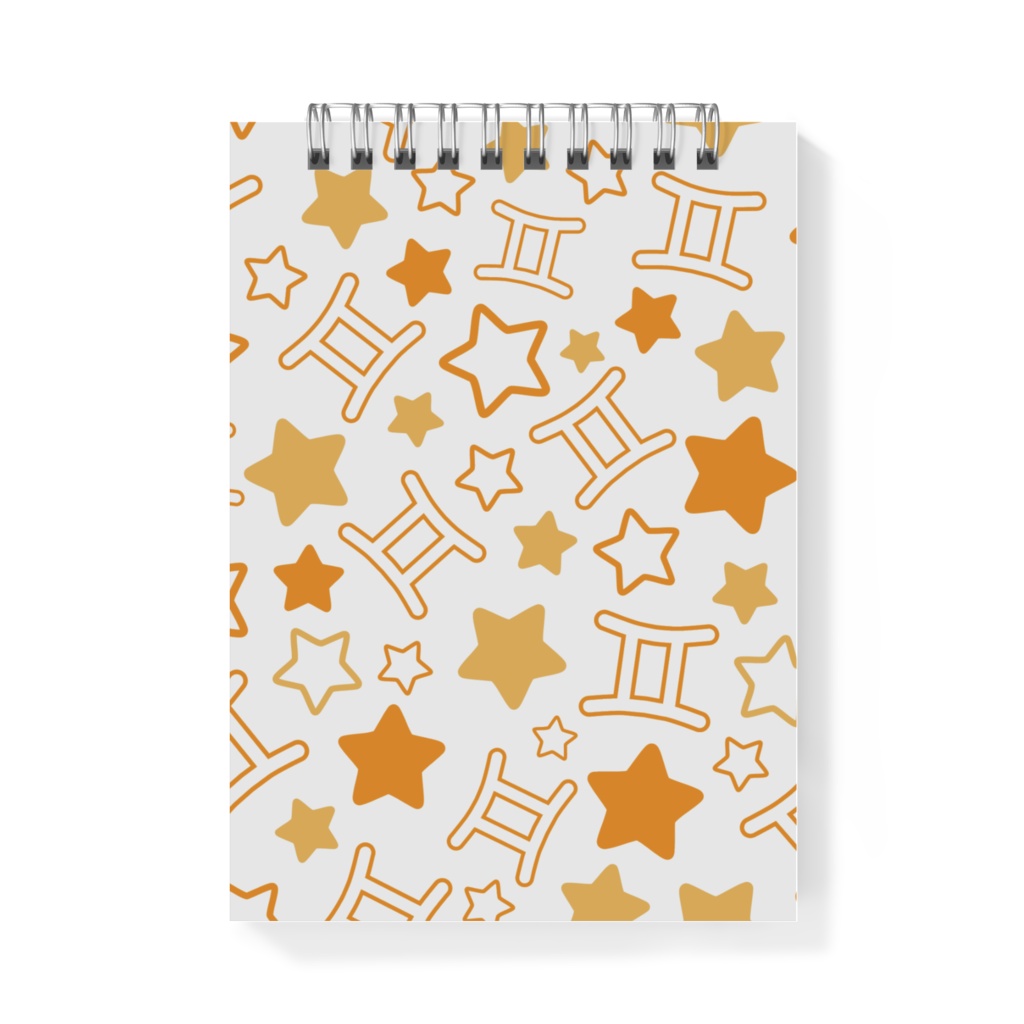 オレンジ色のふたご座のメモ帳