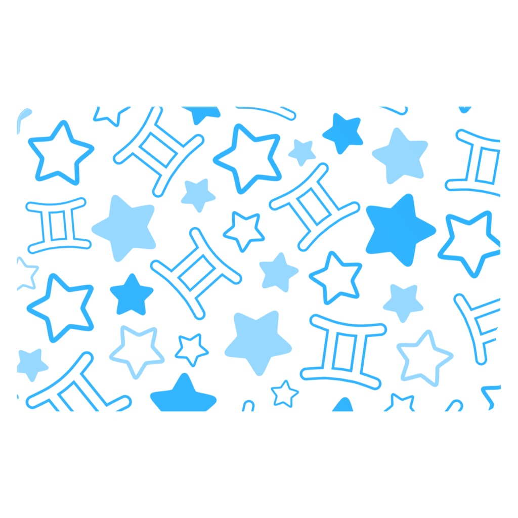 青色のふたご座のICカードステッカー