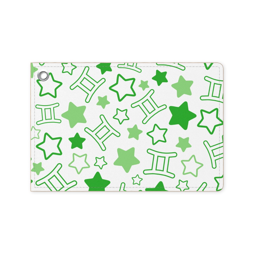 緑色のふたご座のパスケース