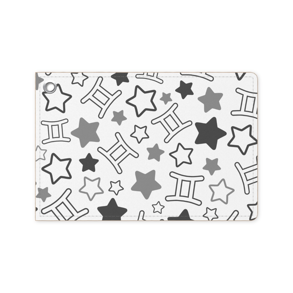 黒色のふたご座のパスケース