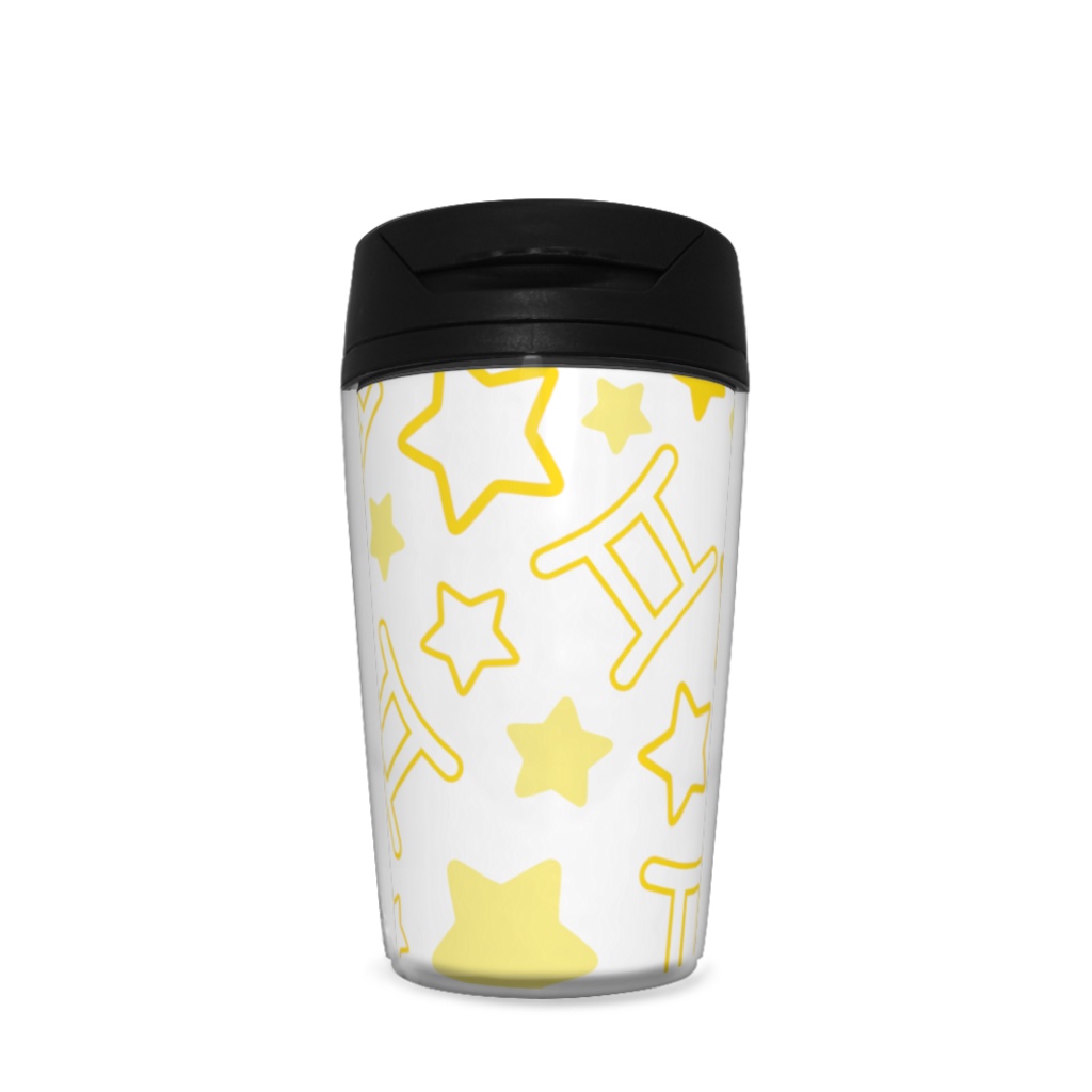 黄色のふたご座のタンブラー